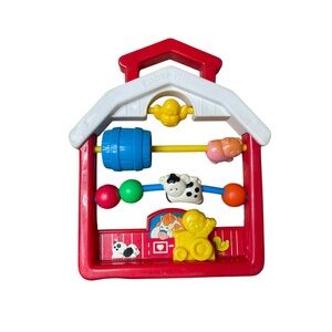 Fisher-Price vintage discovery baby beads Farmhouse 1991 barn toddler toys